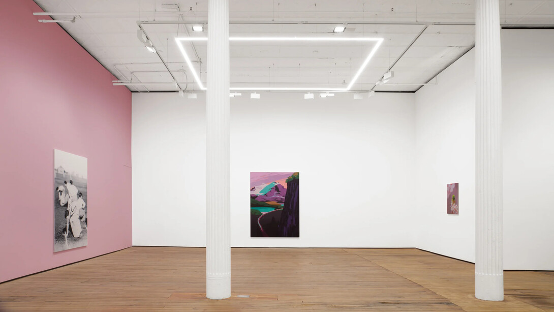 Alex Dordoy, The flowers and the hours, exhibition view. Courtesy of GRIMM