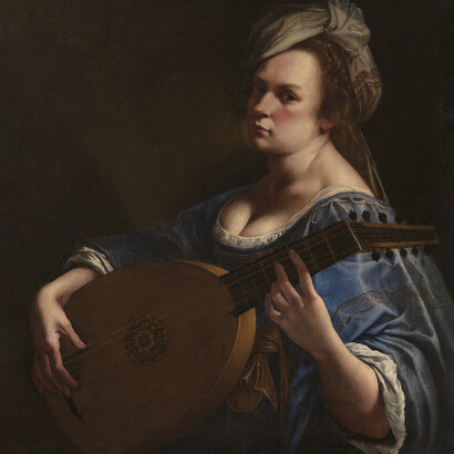 Artemisia Gentileschi, Self-Portrait as a Lute Player, 1615-17 © Wadsworth Atheneum Museum of Art, Hartford, Connecticut