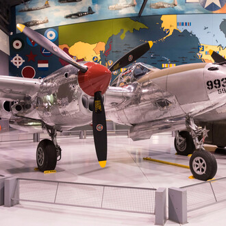 1945 Lockheed P-38L Lightning - N3800L. Courtesy of EAA