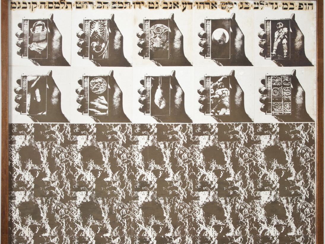 Wallace Berman, Untitled, c 1968, Verifax collage, 37 1/4 X 38 7/8 inches
