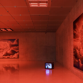 Anne Imhof, Wish you were gay, exhibition view. Courtesy of the artist, Kunsthaus Bregenz, Galerie Buchholz, Sprüth Magers. Photo by Markus Tretter