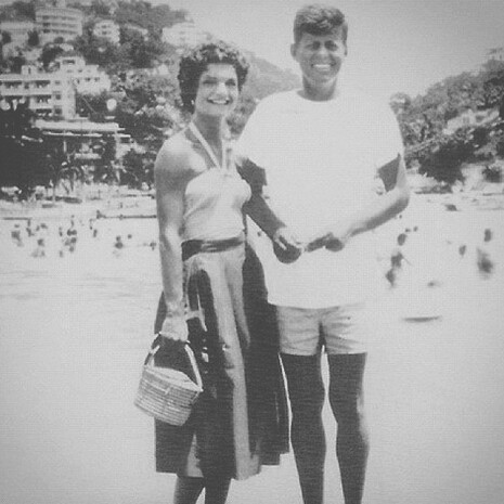 Jacqueline y John F. Kennedy en Acapulco, México
