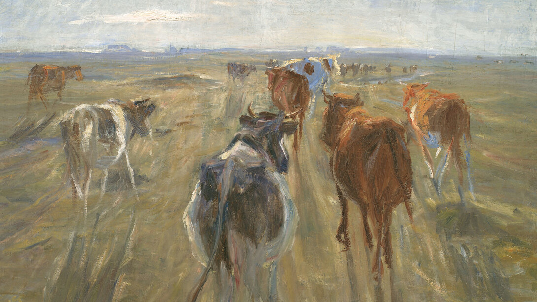Theodor Philipsen, Long Shadows. Cattle on the Island of Saltholm, ca. 1890