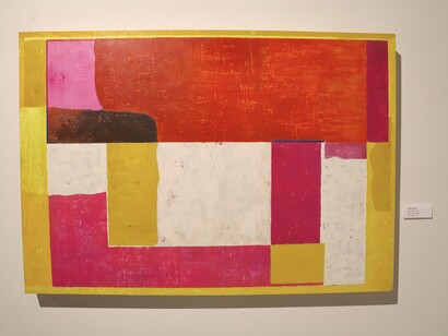 Cada pintura de Ferré revela uma geometria lírica, resultado de um gesto artístico refletido e seguro