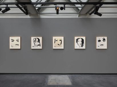 Nobuyoshi Araki, Hanaguruma II, exhibition view. Courtesy of Hamiltons Gallery
