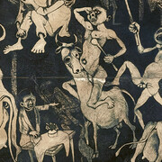 Dumile Feni, African Guernica [Guernica africano] (detalle), 1967. Cortesía del Museo Nacional Centro de Arte Reina Sofía