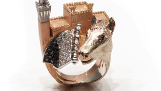 Elisabetta Rogai. Anello dedicato al Palio di Siena