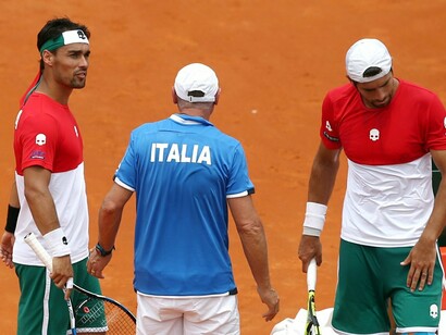 Fabio Fognini y Simone Bolelli contra Argentina