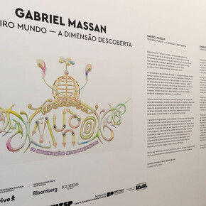 Gabriel Massan, Dritte welt, die entdeckte dimension, Ausstellungsansicht. Mit freundlicher Genehmigung der Pinacoteca