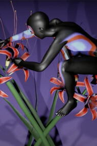 Yamadatesla, ”Cycle” in collaboration with music producer Nino Davadze, 3D video screenshot, 2024