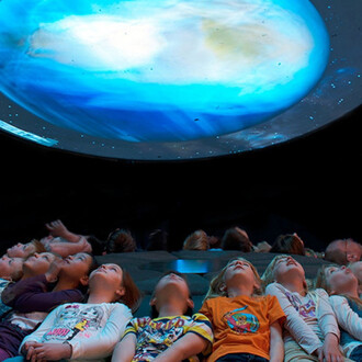 The Cosmos and the Solar System. Courtesy of Museum für Naturkunde