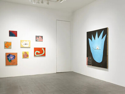 Louisa Chase, The eighties, exhibition view. Courtesy of Berry Campbell