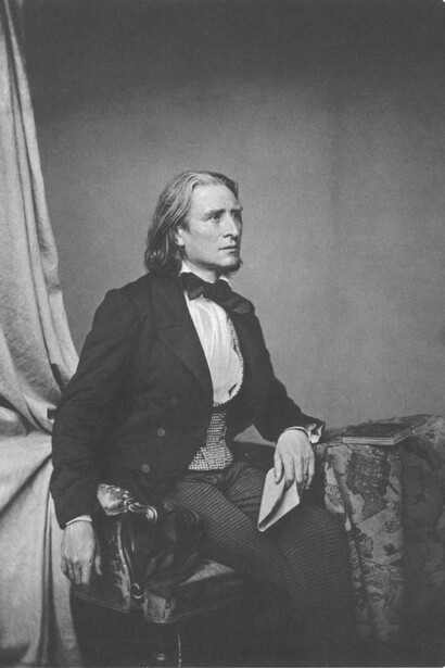 Una fotografia d'epoca di Franz Liszt