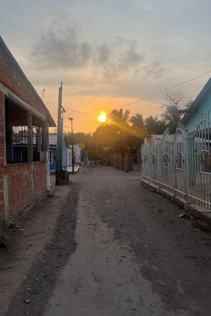 Calles y casas de la Isla del Rosario, Cartagena, Colombia
