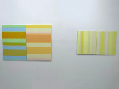 Varios artistas, Siete miradas, vista de exhibición. Cortesía de Galería Adora Calvo