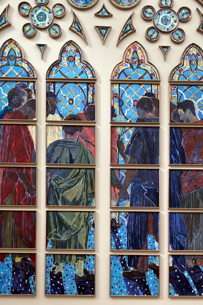 Entre spiritualité et couleur, les vitraux exposés au Grand Palais dévoilent les coulisses d’une création monumentale en gestation