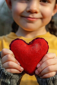 Hands forming a heart, symbolizing peace, love, and the universal bond of humanity