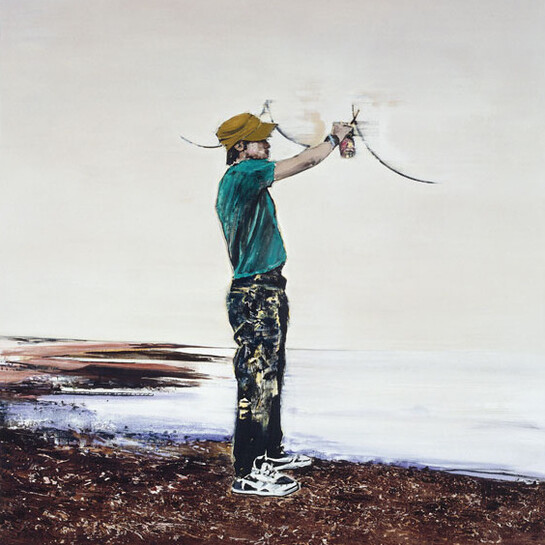 Koen Vermeule, Skywriter, 2005, 190 x 180 cm. Collectie Harmeling