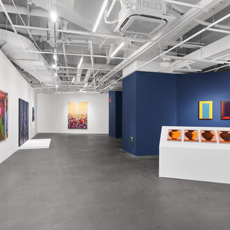 Jin Haofan, Riverbed, exhibition view. Courtesy of Vanguard Gallery