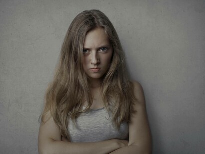 The angry girl