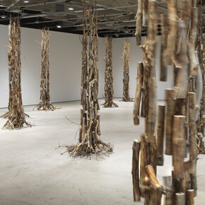 Antti Laitinen, Chiming forest, exhibition view. Courtesy of EMMA