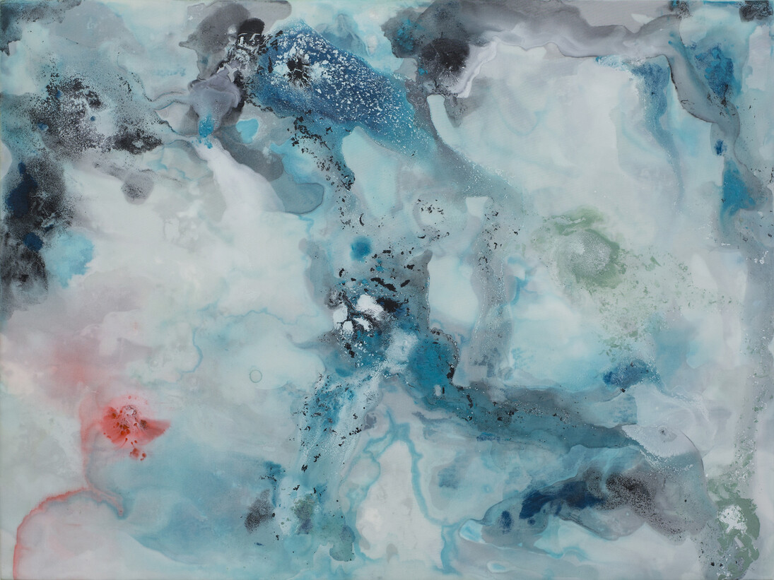 Alex Gough, Wilderness in Paint No.23, 80 x 60 cm, Pigment, acrylic binder, gesso, canvas and polyester, 2014 
