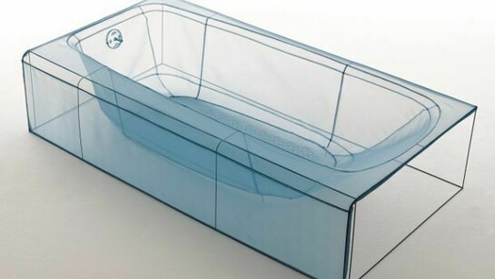 Do Ho Suh, Specimen Series: 348 West 22nd Street, APT. New York, NY 10011, USA - Bathtub, 2013, polyester fabric, 13.4 x 59.1 x 30.1 inches, 34 x 150.1 x 76.5 cm