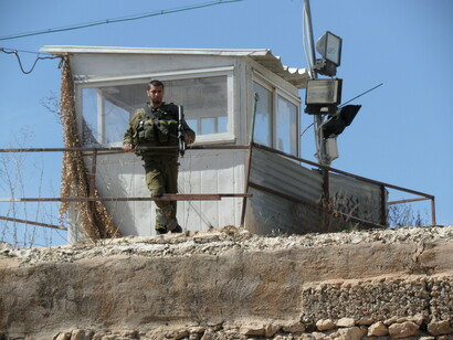 Hebrón, Israel. Vigilancia militar