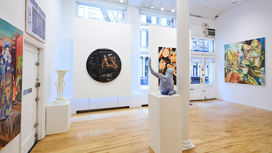 Various artists, Pluperfect an action of continued relevance, exhibition view. Courtesy of 81 Leonard Gallery