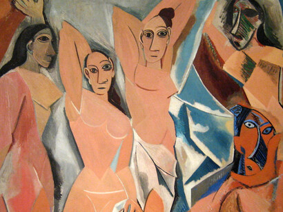 "Les demoiselles d'Avignon", composição de Picasso
