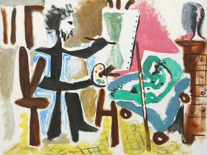 Pablo Picasso, 'Le Peintre et son modele' II, oil on canvas