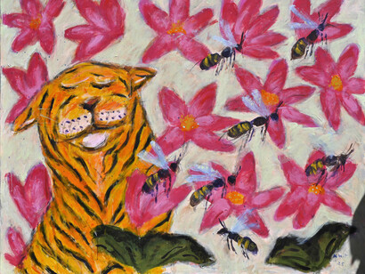 Amit Ambalal, Khushboo (detail), 2025. Courtesy of Sakshi Gallery