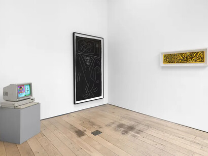 Keith Haring, More light, exhibition view. Courtesy of Martos Gallery