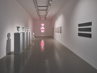 Ian Hamilton Finlay, Fragments, exhibition view. Courtesy of Galleria Massimo Minini 