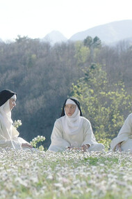 Alison Brie, Kate Micucci and Aubrey Plaza in The Little Hours  