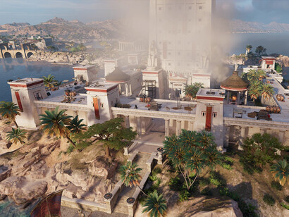 Le phare d'Alexandrie, Égypte. Il y a énormément de ressources sur les travaux d’Alexandrie car le Centre d’Études Alexandrines travaille sur l’Alexandrie antique, médiévale et moderne © Assassins's Creed Original