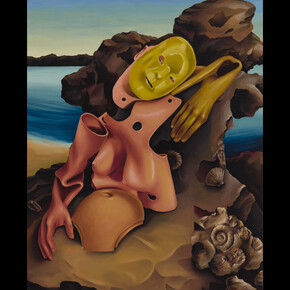 Kristen Sanders, Morning Tide, 2023, acrylic on canvas, 40x32 inches. Courtesy the artist and Asya Geisberg Gallery