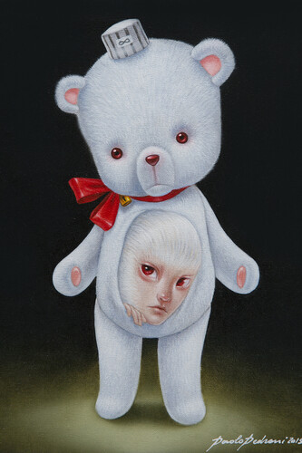 Paolo Pedroni. Let Me Go,18x24 cm, oil on canvas, courtesy Dorothy Circus Gallery
