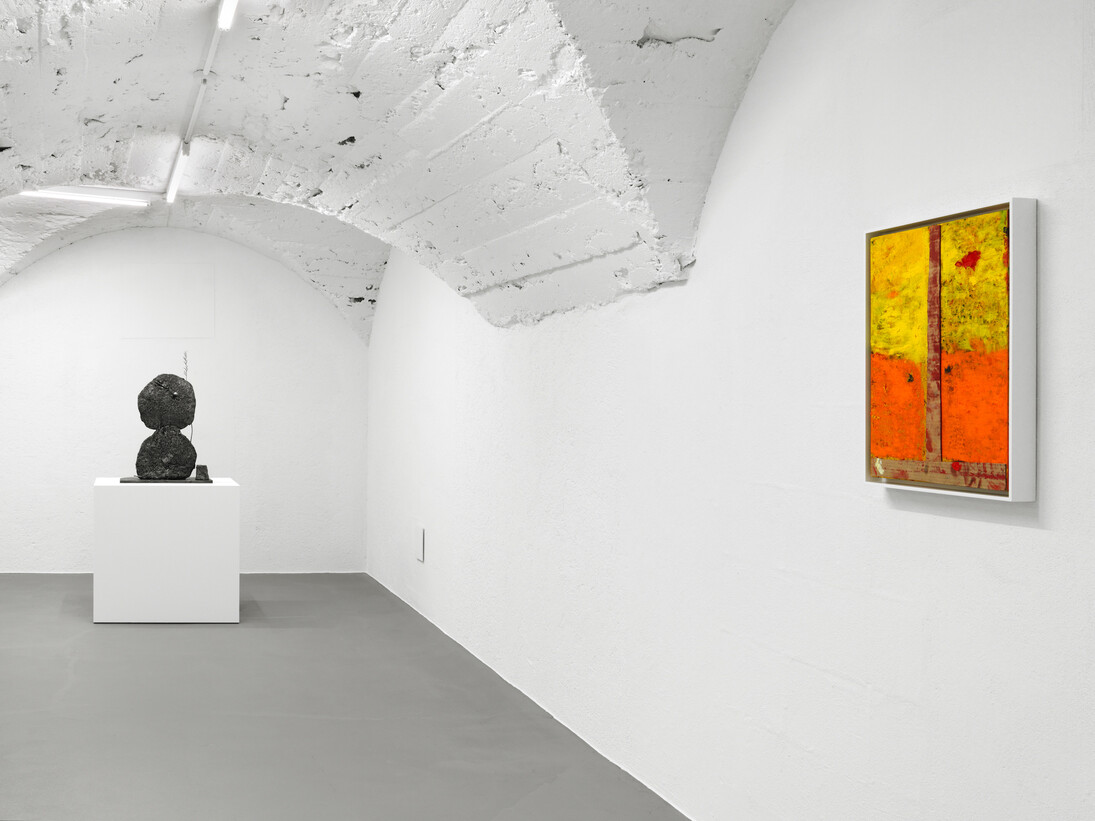 Installation view, Sterling Ruby, MIX PIZ, Vito Schnabel Gallery, St. Moritz, 2017. © Sterling Ruby; Courtesy Sterling Ruby Studio and Vito Schnabel Gallery. Photo by Stefan Altenburger.