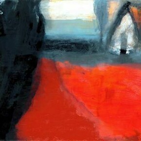 Hughie O'Donoghue, Fiachra: Open Door, Oil on linen canvas, 125 x 217 cm, 2013