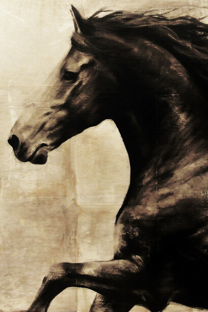 Ken Peloke, When the Stars Align (detail), Oil on Wood Panel, 48 x 48, 2014