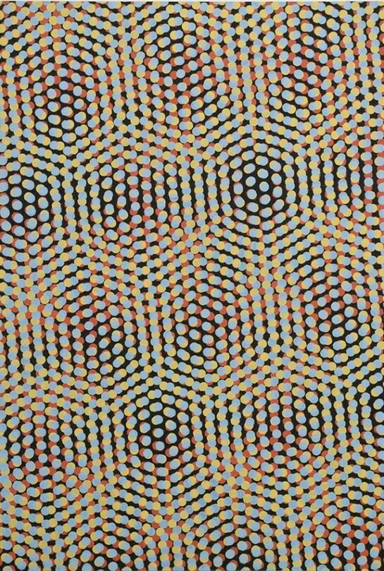 Julie Oppermann, dmk1403, 2014, Acrylic on panel, 23.5 x 19.75 inches. Courtesy of Joshua Liner Gallery