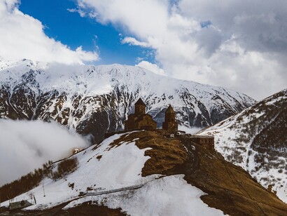 Snow-covered Himalayan mountains during the day time, Nepal  
