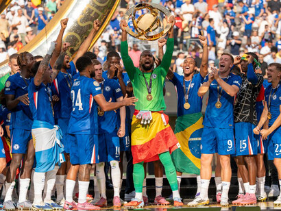 Ceremonia de premiación de la Copa Mundial de la FIFA. 13 de julio de 2025, Estadio MetLife, Nueva Jersey, Estados Unidos