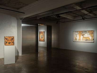 Zimbiri, Dear tiger, exhibition view. Courtesy of Nature Morte