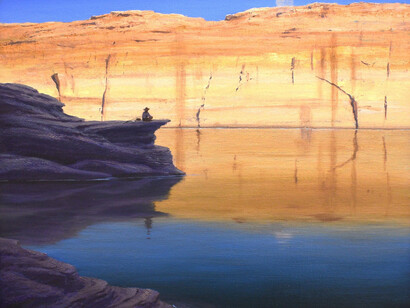 Joseph McGurl, Morning stillness, the Colorado river. Courtesy of Palm Avenue Fine Art