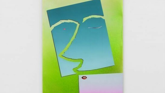 Eddie Peake, Spread Your Anus. Spread It. Yes, Like That, Out Wide. Wider. Wider Still. Wonderful, Thank You. 2013, Acrylic and oil on canvas, 70 7/8 x 55 1/8 in. (180 x 140 cm)
© Eddie Peake, Photo: Jack Hems, Courtesy White Cube