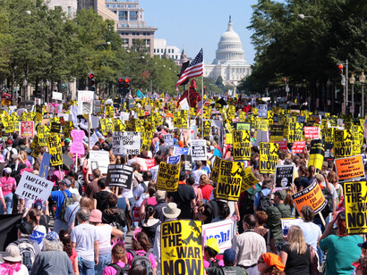 Protest at Capitol. Washington D.C.
