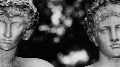 Cástor y Pólux hijos de Leda y, por tanto, hermanos de Helena y Clitemnestra. Símbolos del amor fraternal, fueron en la Antigüedad los gemelos por antonomasia.  Son figuras semidivinas y se les atribuye el rol de salvar a los que están en peligro en el mar o en la guerra