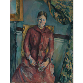 Paul Cézanne (French, Aix-en-Provence 1839­1906 Aix-en-Provence), Madame Cézanne (Hortense Fiquet, 1850­1922) in a Red Dress, 1888­90, Oil on canvas, 45 7/8 x 35 1/4 in. (116.5 x 89.5 cm). The Metropolitan Museum of Art, The Mr. and Mrs. Henry Ittleson Jr. Purchase Fund, 1962